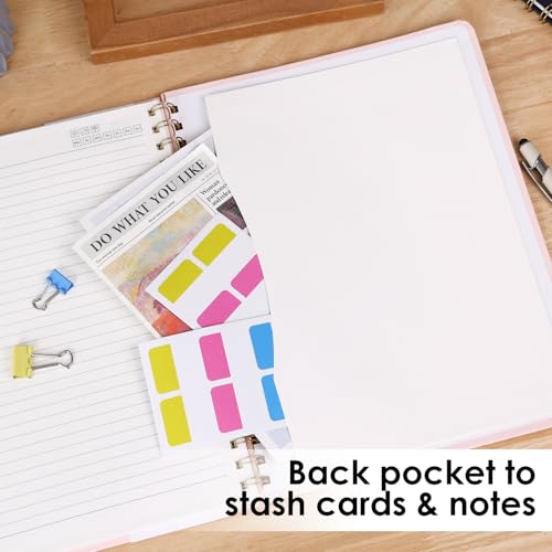 LABUK Spiral Notebook 8.5 x 11, A4 Hardcover Notebooks for Women, 55 Sheets 110 Pages Large Journal for Work, School, (Pink) - color: 2-pink, style: A4