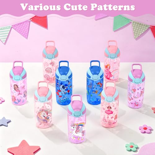 Kids Water Bottle with Straw BPA Free Kids Plastic Bottle for School Travel - color: Mermaid, size: 18.6 Ounces