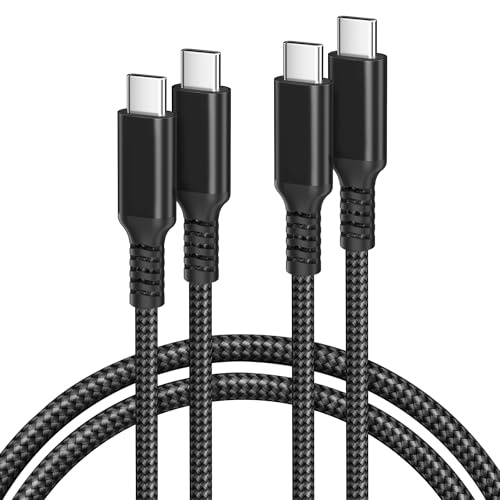 Basesailor USB C to USB C 60W Charging Cable 10FT 2Pack (Black) | Power Delivery Cord for AirPods Pro 3,iPhone 17 Pro Max,iPhone 16 15 Series,iPad Pro M5,Galaxy S26 S25 Ultra,Pixel 10 Pro - color: Black, size: 10FT/3M
