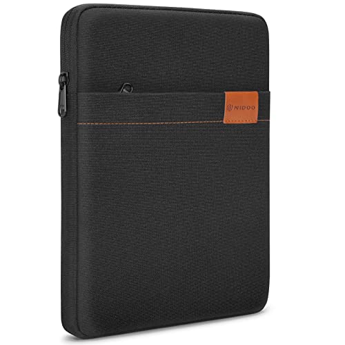 NIDOO Tablet Sleeve Bag 8 inch for 8.3" iPad mini 6/7.9" iPad mini 5/8" Lenovo Tab M8 Gen / 8.7" Galaxy Tab A7 / 8" Huawei MatePad T 8 Water Repellent Vertical Laptop Case Pouch - color: Midnight Black, size: 7.9" - 8" Tablet / 8.3" iPad mini