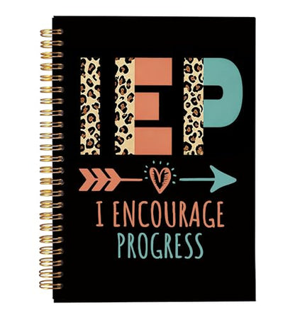 VNWEK Leopard IEP Teacher Spiral Notebook Journal 5.5x8.3 Inch, SPED Teacher Appreciation Gifts Journal, Special Education Educators Inspirational Lined Hardcover Spiral Notebook - color: lz-notebook-6