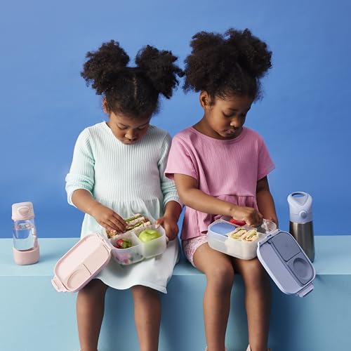 b.box Mini Lunch Box Kids | 4.25 Cup Leak Proof Bento Box for Kids Ages 3+ | 3 Compartment Snack Containers, School Lunch Container, Dishwasher Safe, BPA-Free, PFAS-Free - Chill Out - color: Chill Out, size: 1-pack