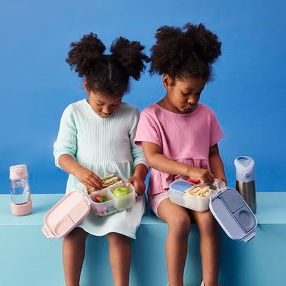 b.box Mini Lunch Box Kids | 4.25 Cup Leak Proof Bento Box for Kids Ages 3+ | 3 Compartment Snack Containers, School Lunch Container, Dishwasher Safe, BPA-Free, PFAS-Free - Chill Out - color: Chill Out, size: 1-pack
