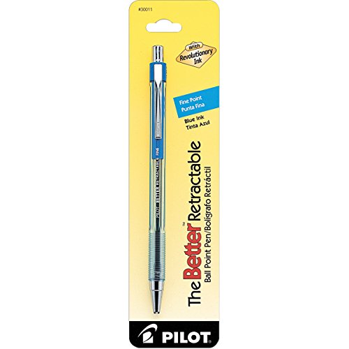 Pilot The Better Retractable Ballpoint Pen, Fine Point, Blue Ink, Single Pen (30011) - color: Blue Ink, size: 1 Count (Pack of 1), style: Fine Point