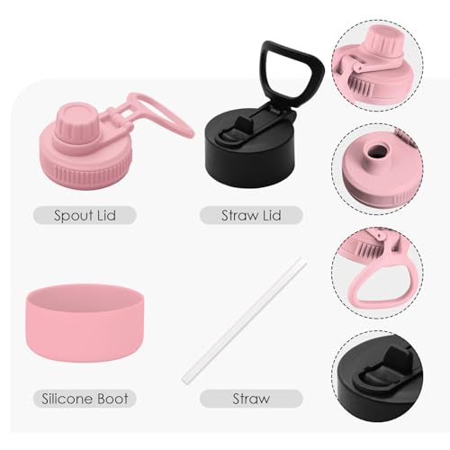 Cute Sushi Water Bottle 18oz - Food Nutriton Facts Stainless Steel Insulated Tumbler for Girls & Boys -Sushi Gifts, Gift for Teens Women, Pink Sports Travel Mug - color: Sushi