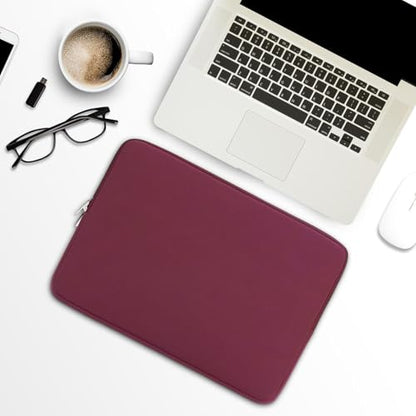 RAINYEAR 13 Inch Laptop Sleeve Compatible with 13.3" MacBook Air/Pro M1 M2 M3 M4 M5 A3449 A3240 A3113 A2681 A2338 Carrying Bag Protective Cover Soft Case (Red, Upgraded Version) - color: Red(upgraded Version), size: 13"
