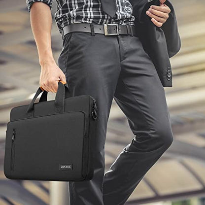 KIZUNA Laptop Bag Case 14 Inch Computer Shoulder Sleeve Briefcase for 15" MacBook air M3 M2 2024/Lenovo Flex 14/14" HP EliteBook 840 G5/14 Yoga Slim 7i Pro X/IdeaPad Slim 3i 14"/Dell,Black - color: Black, size: 14 Inch
