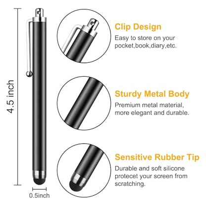 Stylus Pen for Touch Screen with Pen Holder, Bike Motorcycle Stylus Pen with Anti-Drop Spring Strap, High Precision and Sensitivity, Glove-Friendly for iPad iPhone Android Tablets Smartphone (1PCS-1)