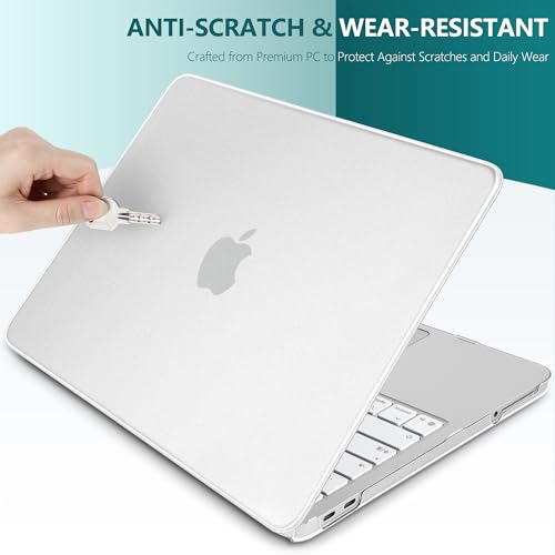 Batianda CrystalMist Case for MacBook Neo 13 Inch 2026, Translucent | 4-in-1 Bundle Official Color Matched, Frosted Translucent Shell, Anti-Fingerprint Matte Finish, Slim Lightweight Protection - color: Matte Translucent