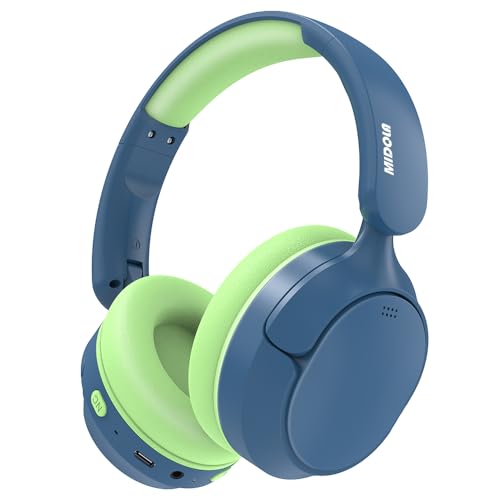 Kids Bluetooth Headphones Active Noise Cancelling,68H Play Time,Lightweight Wireless Foldable Over-Ear Headphone for Kid Toddler,Volume Limited 85/94dB,Headsets with Built-in Mic Blue - color: Deep Blue