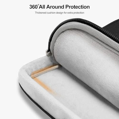 MOSISO 360 Protective Laptop Case 13.3 inch, 13-13.3 inch Laptop Sleeve | Compatible with MacBook Air/Pro 13/14, HP Dell Acer, Side Open Carrying Computer Bag with 5 Accessory Pockets&Belt, Black - color: Black, size: 13.3 inch