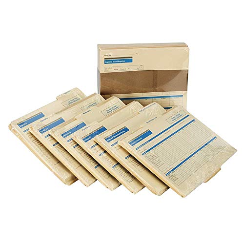 ComplyRight Expanded Employee Record Organizer and 6 Folder Sets | Pack of 25, 9-1/2" x 12” x 1-1/4”, Document Filing Folder for Businesses, Employee Management Documentation Office Supplies - style: 6-Folder Set