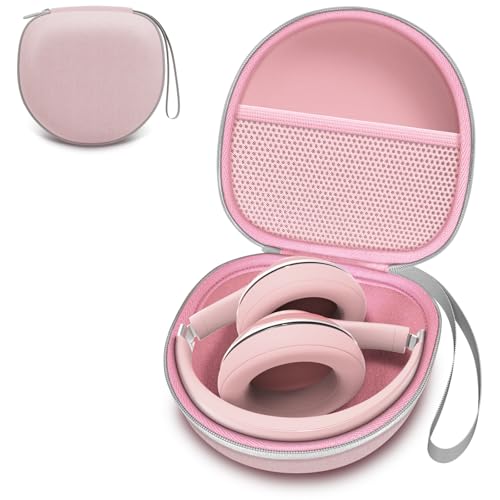Headphone Case Compatible with Bose QuietComfort/BERIBES/TOZO/KVIDIO/Beats/Soundcore Anker Noise Cancelling Over-Ear Headphones, Pink - color: 3.Pink