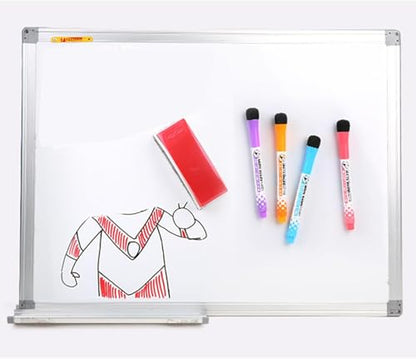 4 Pcs Magnetic Whiteboard Pen, Writing Drawing Erasable Board Marker, Dry and Wet Erase Markers Markers Office Supplies (Yellow Ink) ﻿