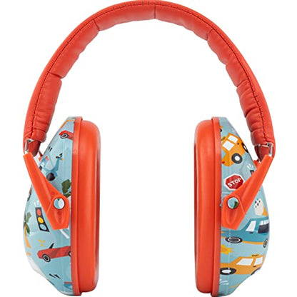 Snug Kids Earmuffs – Noise Reduction for Toddlers & Children – Adjustable, Lightweight, Foldable, Soft & Comfortable - color: Cars