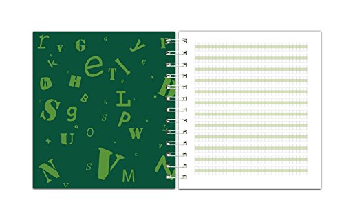 Channie's Youth Composition Notebook - Handwriting Practice, Improvement Journal for Kids, Older Learners, & Special Needs Students, Calligraphy Workbook with Special Writing Blocks, Green - color: Green