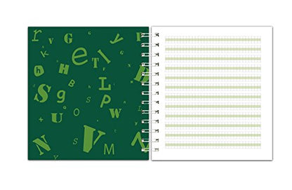 Channie's Youth Composition Notebook - Handwriting Practice, Improvement Journal for Kids, Older Learners, & Special Needs Students, Calligraphy Workbook with Special Writing Blocks, Green - color: Green