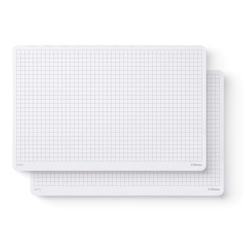 Notsu Graph Desk Notepad 2 Pack | Minimalist Graphing Memo Mouse Pads with Premium Thick Paper, Small 5.5" x 8.5" - size: 5.5" x 8.5", style: Graph Paper