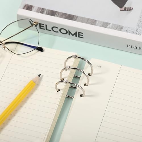 Mr. Pen- Loose Leaf Binder Ring, 1.5 Inch, 100 Pack | Metal Loose Leaf Binder Book Rings Bulk for Books and Index Cards, Scrapbook, Keychains, School, Home, Office, Silver - color: Silver, size: 1.5", 100 Pack