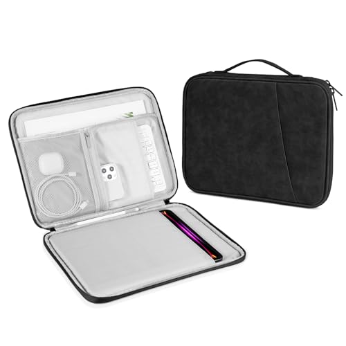 DTTO Tablet Sleeve Bag for New 13 Inch iPad Pro M4/iPad Air M2 2024, 12.9 Inch iPad Pro 6/5/4/3, 12.4 Inch Galaxy Tab S8+/S9+/S9 FE+, Surface Pro 9/8, Waterproof Travel for iPad Case Bag, Black - color: Black, size: 12-13 Inch