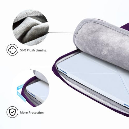Ferkurn Laptop Case Sleeve for Men Women Chromebook Case Compatible with MacBook Air/Pro Lenovo Surface HP Dell ASUS Acer, 15.6 inch, Purple - color: Purple, size: 15.6 inch