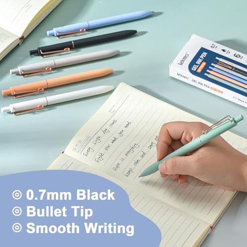 Gel Pens,0.7mm Quick Dry Black Ink Pens, Medium Fine Point Smooth Writing Pens, Cute Office School Supplies Gifts for Women, Pack of 18 (18)