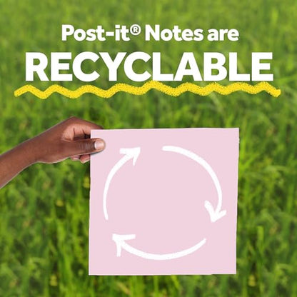Post-it Super Sticky Big Notes, 8 in. x 8 in., Extra Large Sticky Notes in Pink Salt, 2 Pads, 60 Sheets Total, Great for Vision Boards, Creative Projects, Study Spaces, Group Brainstorming, and More - color: Pink Salt
