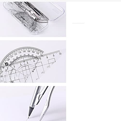 Mathematical Geometry Set Geometry Precision Tools Math Geometry Kit Metal Compass Student Circle Drawing Tools & Storage Box Math Supplies Ruler Compass Set