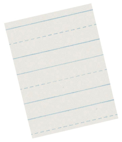 School Smart Skip-A-Line Ruled Writing Paper, 1/2 Inch Ruled Long Way, 11 x 8-1/2 Inches, Pack of 500,White - size: 11" x 8.5" - 1/2" Ruled