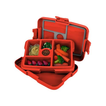 FOCO NFL Unisex-Adult Officially Licensed 2-Tone Big Logo Team Color Football Leak Proof 5 Compartment Bento Lunch Box - Cleveland Browns - color: Cleveland Browns
