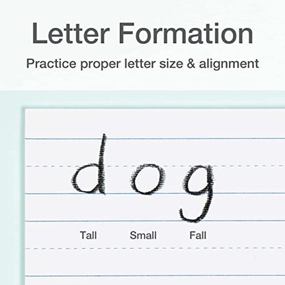 Oxford Primary Ruled Index Cards, 5 x 8 Inches, White, Lined on Front, Blank on Back, Kids Handwriting Practice Cards, Pre-K, K-2, 100 Count (46002)