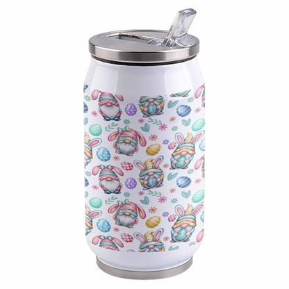 T&H XHome Easter Eggs Colorful Gnomes Spring Flowers 10oz Stainless Steel Tumbler with Lid & Straw-Double Wall Vacuum Insulated Travel Mug Water Bottle Coffee Beverage Drinks Cup - size: 10 Ounces