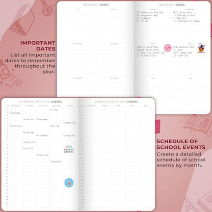 Clever Fox Teacher Planner, School & Homeschool Book, B5 Size Fuchsia | Undated, 7x10, lay-flat binding, heavy-duty hardcover, teacher lesson weekly & daily planner, homeschool supplies - color: Fuchsia, size: Smaller than A4 (7″ x 10″)