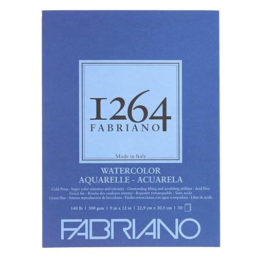 Fabriano 1264 Watercolor Pad, Bright White - size: 11 x 15