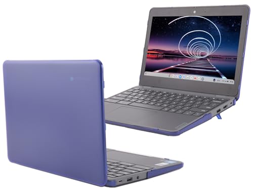 mCover Hard Case ONLY Compatible for 2024~2025 11.6" Lenovo 100E Chromebook Gen 4 (with Intel CPU and Model# 83G*) Laptop Computer (NOT Fitting Any Other Lenovo Models) - Blue - color: Blue