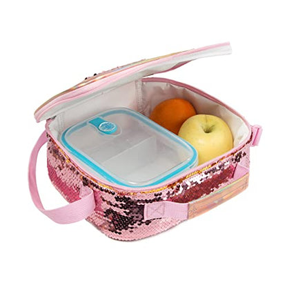 Meetbelify Rolling Backpack for Girls School Backpack with Lunch Box for Elementary Student Wheels Roller Trolley Luggage - color: 05 3pcs Rolling Backpack