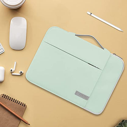 Lacdo 360° Protective Chromebook Case 11 Inch Laptop Sleeve for 11 Inch Acer HP Lenovo Dell Samsung ASUS Chromebook Spin 311, 13 Inch Microsoft Surface Pro 11th Copilot+PC/10/9/8/X Computer Bag, Green - color: Green, size: 11-11.6 Inches