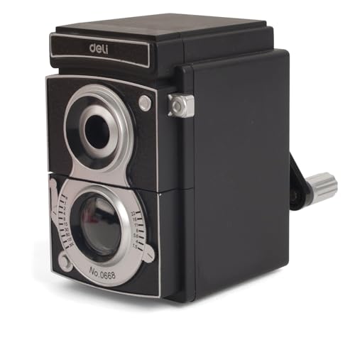 Kikkerland Camera Pencil Sharpener, Black (SC12) - style: Camera