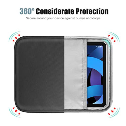 TiMOVO 9-11" Tablet Sleeve Bag for iPad 11-inch A16 2025, iPad 10.9"/10.2"| Air 11 Inch/5th/4th Gen. 10.9", Galaxy Tab A9+/A11Plus 11", Protective Bag with Pocket, Black - color: A-Black, size: 9-11 Inch