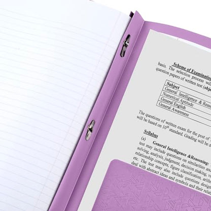 Five Star Folder, 2-Pocket, Prong Fasteners | Amethyst Purple | Pack of 2 | Stay-Put Design - color: Purple, size: 1 Count (Pack of 2)