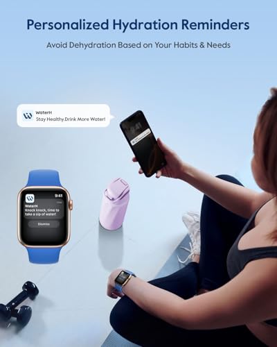 WaterH BOOST Smart Water Bottle Tracker with Reminder to Drink Water, 32oz | Double Wall Vacuum Insulated Stainless Steel, BPA-Free, Leakproof, Smart App Tracking, Travel-Friendly Wide Mouth for Office - color: Purple, size: 32 Ounces