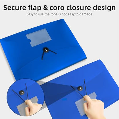 3 Pack 7 Pocket Accordian File Organizer, Expanding File Folder with Labels, Plastic Expandable File Folder for Documents Letter Size A4 Papers - size: 3 Pack 7 Pocket