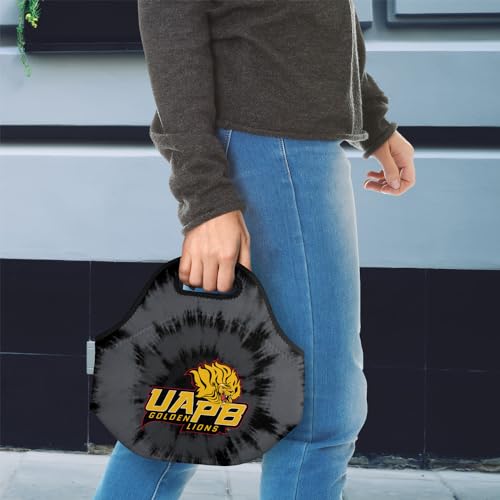 Campus Lab University Of Arkansas Tie-Dye Soft Neoprene Lunch Bag, School - color: Arkansas Pine Bluff UAPB Golden Lions