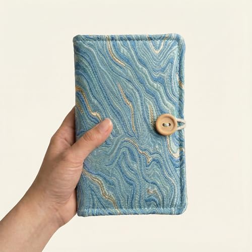 Hengjing A6 6 Ring Binder Loose Leaf Personal Organizer Binder 100 Lined Pages Lay Flat Design Sturdy Metal Rings For Binder Inserts(7 x 4.5 inches)