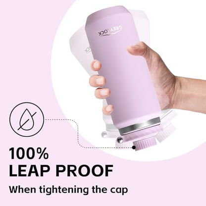 GREYLOCK 32 oz Insulated Water Bottle with Straw Lid, Leakproof Reusable Stainless Steel Vacuum Flask, 24hr Cold & Hot, Carry Handle & Silicone Spout, BPA-Free for Gym, Hiking, Travel, Purple - color: Lilac, size: 32 Ounces