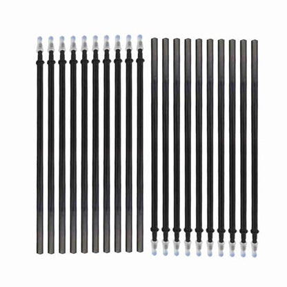 ZJchao Erasable Pens, Pen Refills Erasable Gel Pens Blue Ink Gel Ink Pen Refills with Fine Point 0.5mm Replacement for Office School Writing (20pcs) - color: Black, size: 20pcs