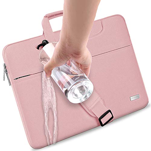Hseok Laptop Shoulder Bag 13 13.3 14 Inch Case Compatible with MacBook Pro/Neo 14" M5/M4/M3/M2/M1,Mac Air/pro/Neo 13" and Most 13 13.3 14 Notebooks,Spill-Resistant Briefcase,Pink - color: Pink, size: 13-13.5 inch