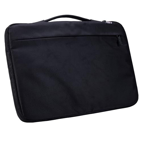 Case-it Ballistic Nylon Padded Laptop Sleeve | Holds Up to 13 Inch Laptop/Tablet | Easy Handle to Carry | External Zipper Pocket | Laptop Protector | LAP-514-BAL Black - color: LAP-514-BAL-BLACK, size: 1 Pack