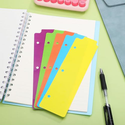 Lurrose Professional Binder Dividers with Writable Tabs 10Pcs Notebook Index Dividers for 3-Ring Binder Organization Daily Use File Organizer for School Office and Home