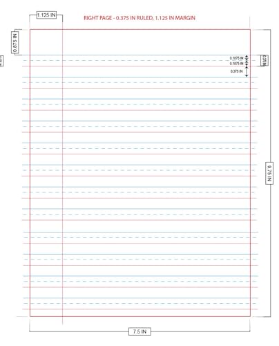 School Smart Skip-A-Line Ruled Composition Book, Grade 3, Red, 48 Pages - 085297 - size: 24 Sheets/48 Pages - Grade 3